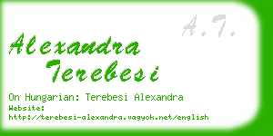 alexandra terebesi business card